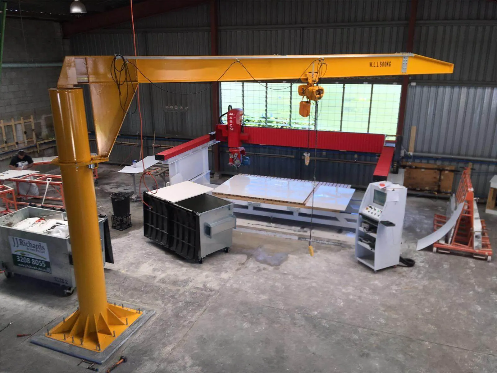 Jib Crane of Marble slab cutter